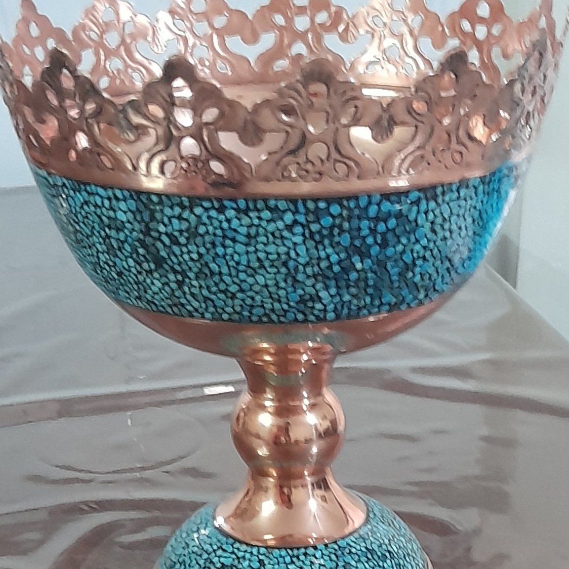 اجیل خوری فیروزه کوبی شده 20 سانتی