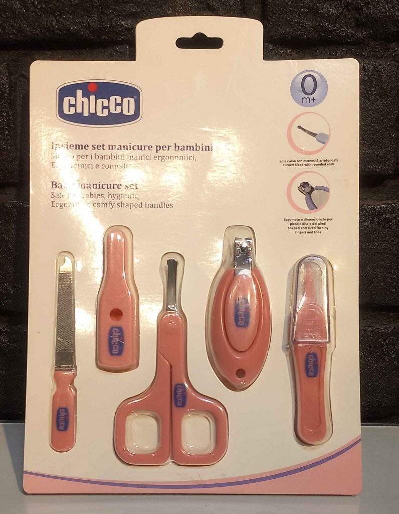 ست مانیکور نوزاد و کودک چیکو chicco رنگ صورتی