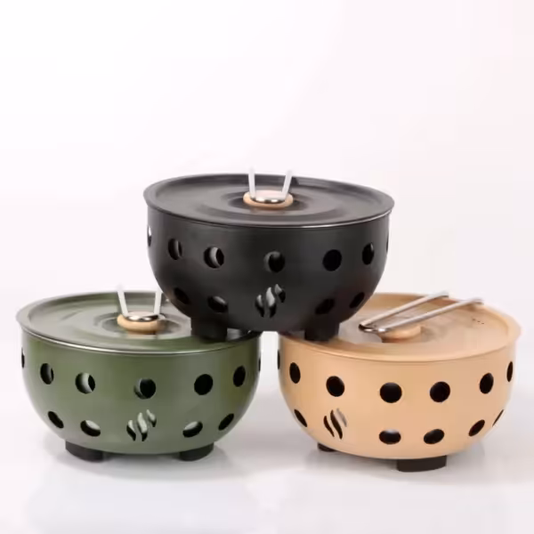 خرید و قیمت ماهیتابه کمپینگ اجاق دار - کی ام کالا