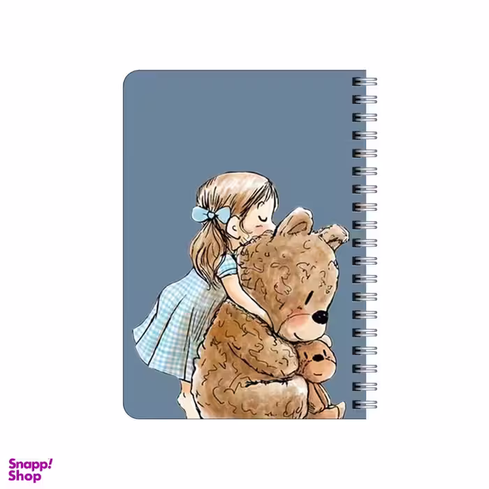 دفترچه یادداشت 80 برگ بامبیلیپ مدل چوبی طرح دختر مهربون و خرس کد 6929248
