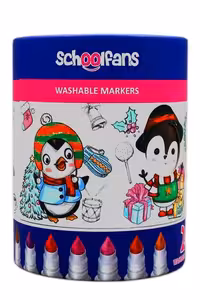 ماژیک نقاشی 24 رنگ جامبو پازلی 92403 اسکول فنس schoolfans