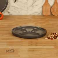 تخته سرو چهارخانه چوبی گرد بزرگ بی وی کی طرح KARIZMA کد 424428