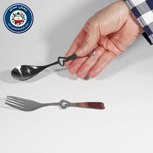 ست قاشق و چنگال کودک قلبی