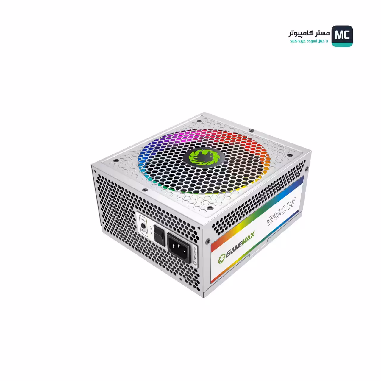 قیمت و خرید پاور 850 وات گیم‌مکس RGB-850 White Gold Full Modular