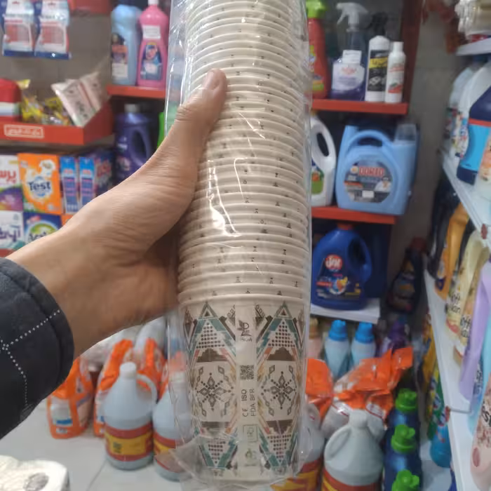 لیوان کاغذی یکبار مصرف  50 عددی