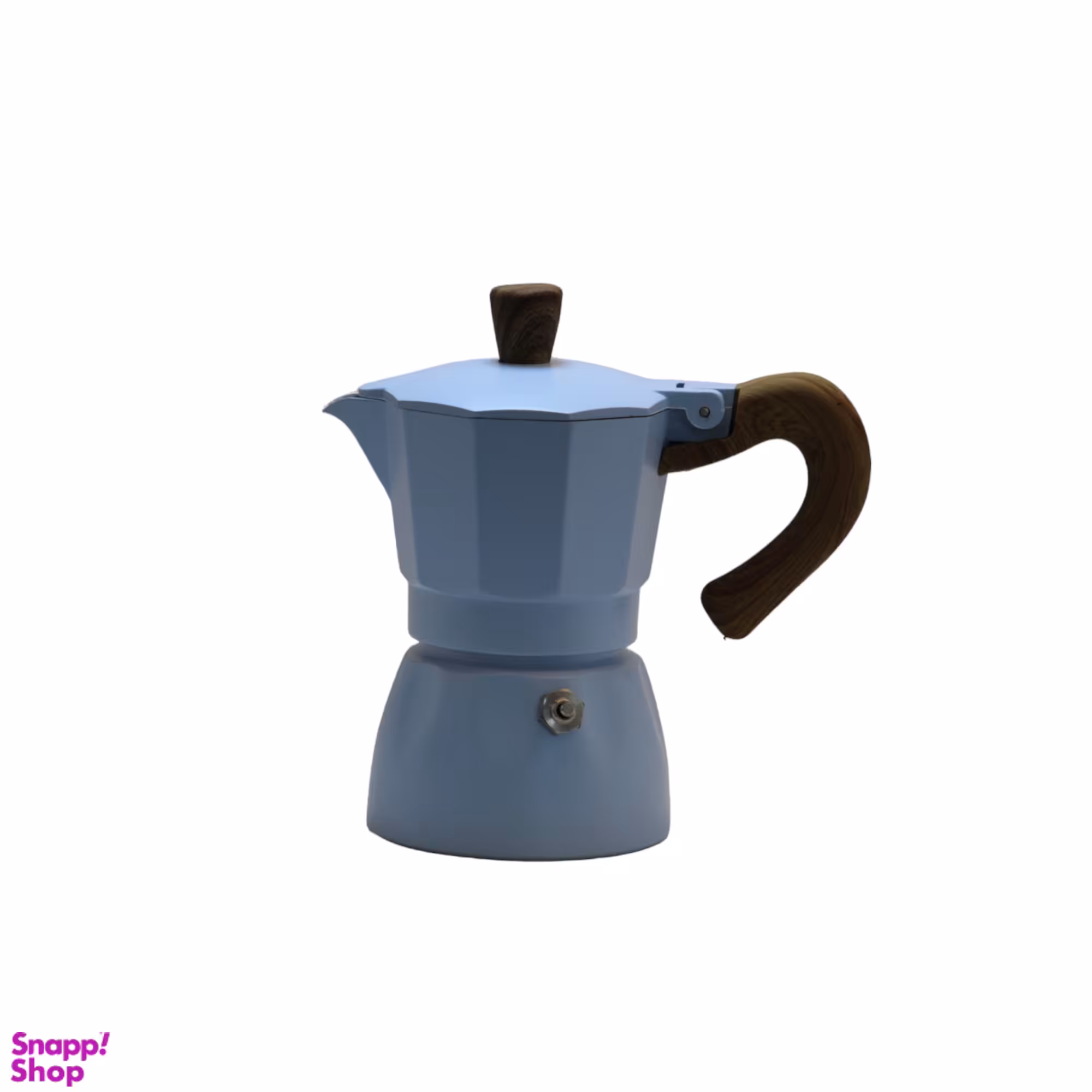 موکاپات ۲ کاپ مدل دسته چوبی کد 2 رنگ آبی
