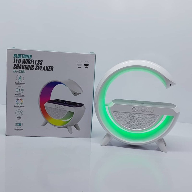 شارژر وایرلس اسپیکردار و ساعت آلارم دار وارداتی