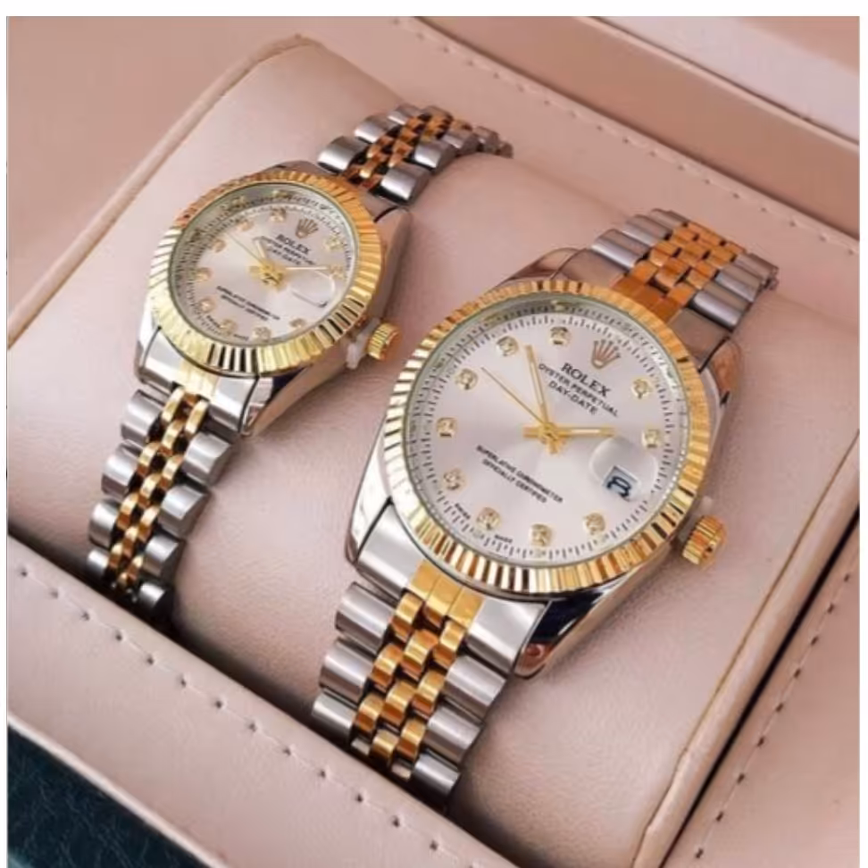 ساعت ست زنانه مردانه  رولکس Rolex صفحه سفید