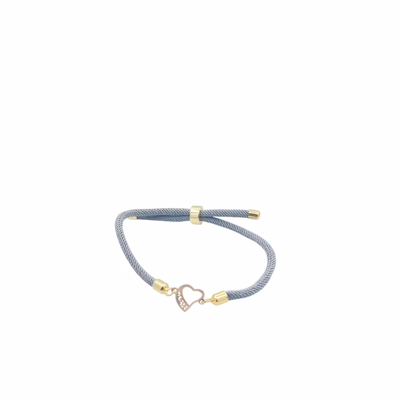 دستبند طلای 18 عیار بند ابریشمی کد DP157