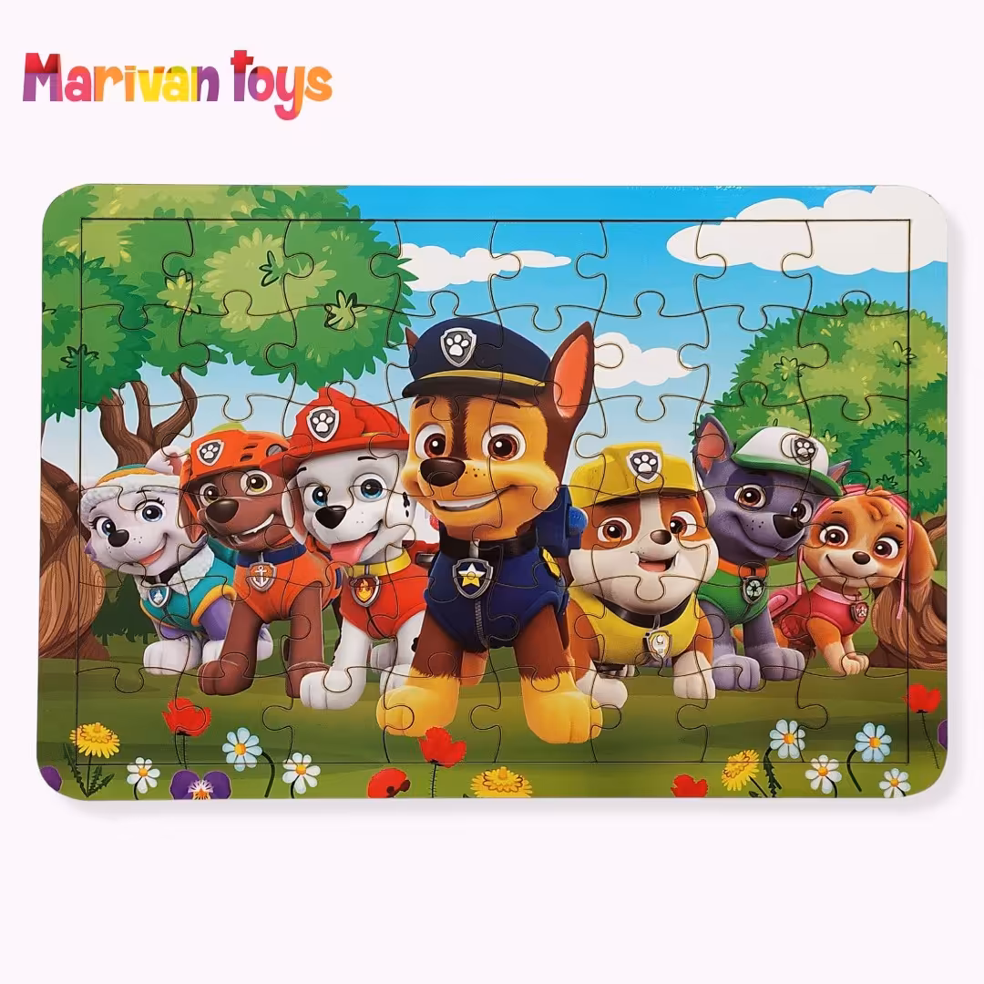 پازل چوبی 48 تکه در طرح های مختلف دخترانه و پسرانه 