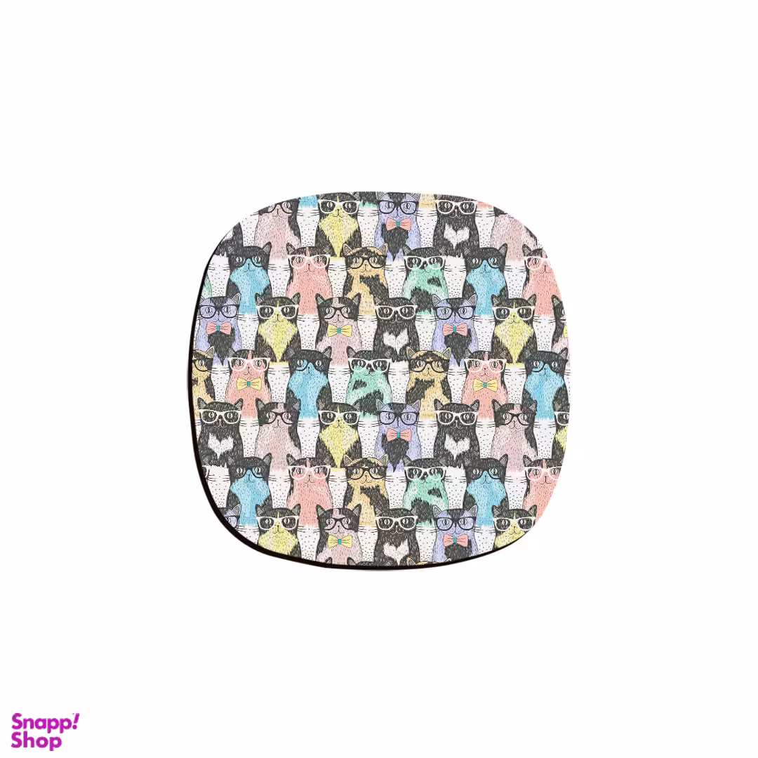 زیر لیوانی ترمه طراحان ایده مدل گربه ها کد cfp1315