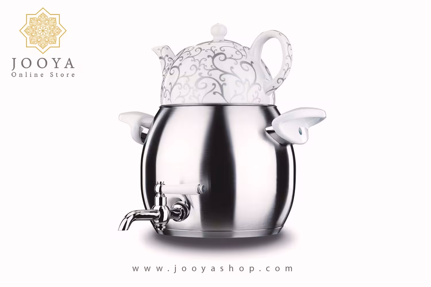 سماور رو اجاقی شیر دار 1.0   4.0 لیتر طرح 1 کرکماز