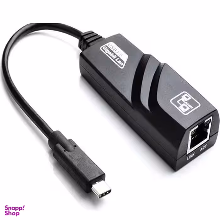 کابل تبدیل شبکه اترنت پورت RJ45 مدل Type-C به ‌LAN