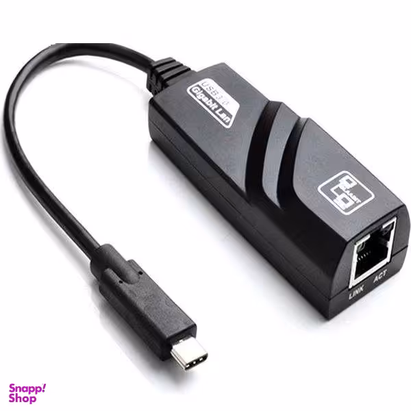 کابل تبدیل شبکه اترنت پورت RJ45 مدل Type-C به ‌LAN