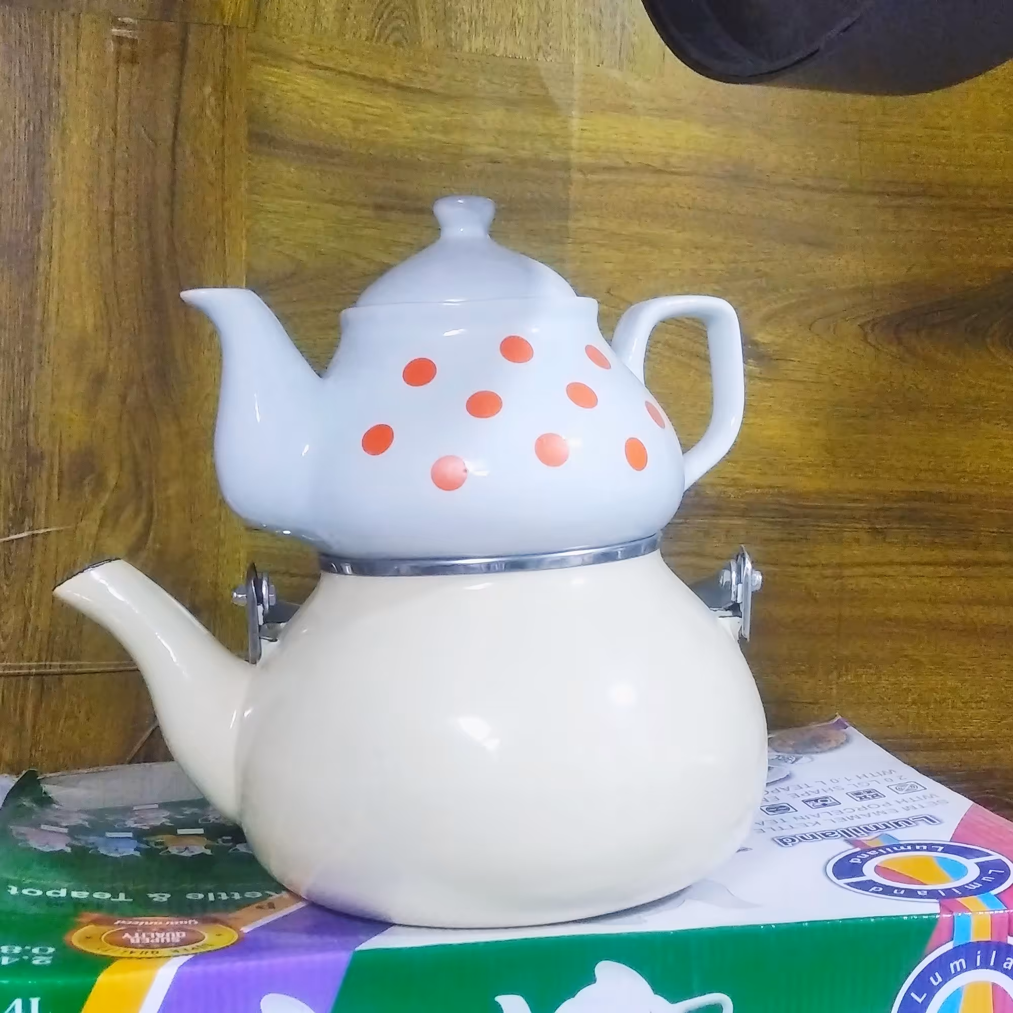 کتری قوری لعابی