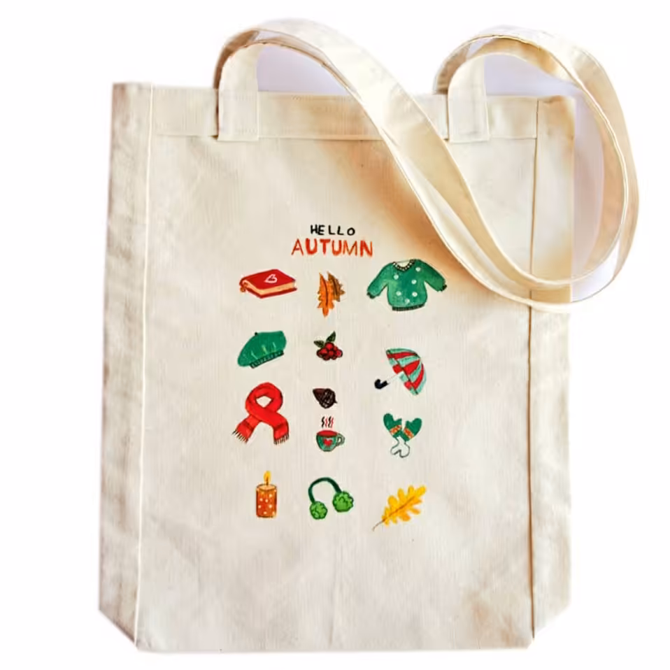 ساک دستی طرح پاییزه فانتزی