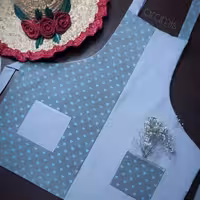 پیشبند جیبدار 3لایه فانتزی ترکیبی جنس پنبه نخ ترک اعلا