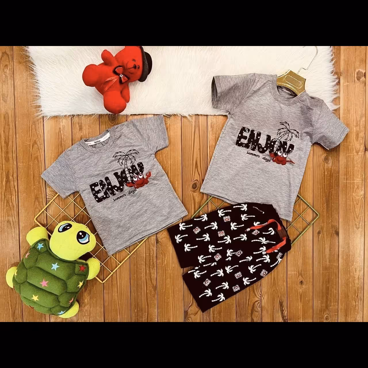 ست تیشرت و شلوارک پسرانه ارسال رایگان