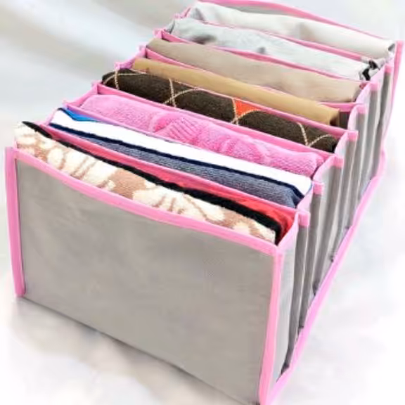 نظم دهنده لباس سایز 2 ابعاد (ارتفاع 11 عرض 20 طول 38) جنس تضمینی در ابعاد مختلف مناسب لباس حوله چادر 