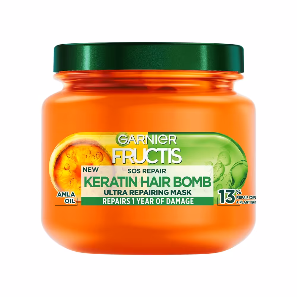 ماسک مو ترمیم کننده قوی گارنیر Garnier Keratin Sos Repair • خوش آرا