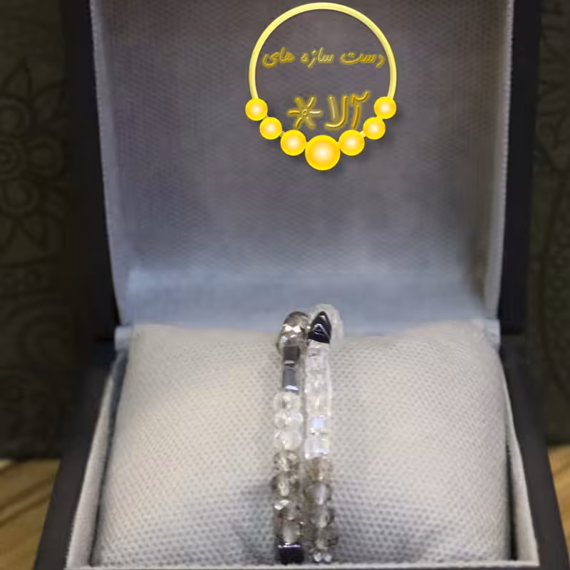 دستبند فنری(ساخته شده از سنگ های سواروسکی، کریستال و ...)