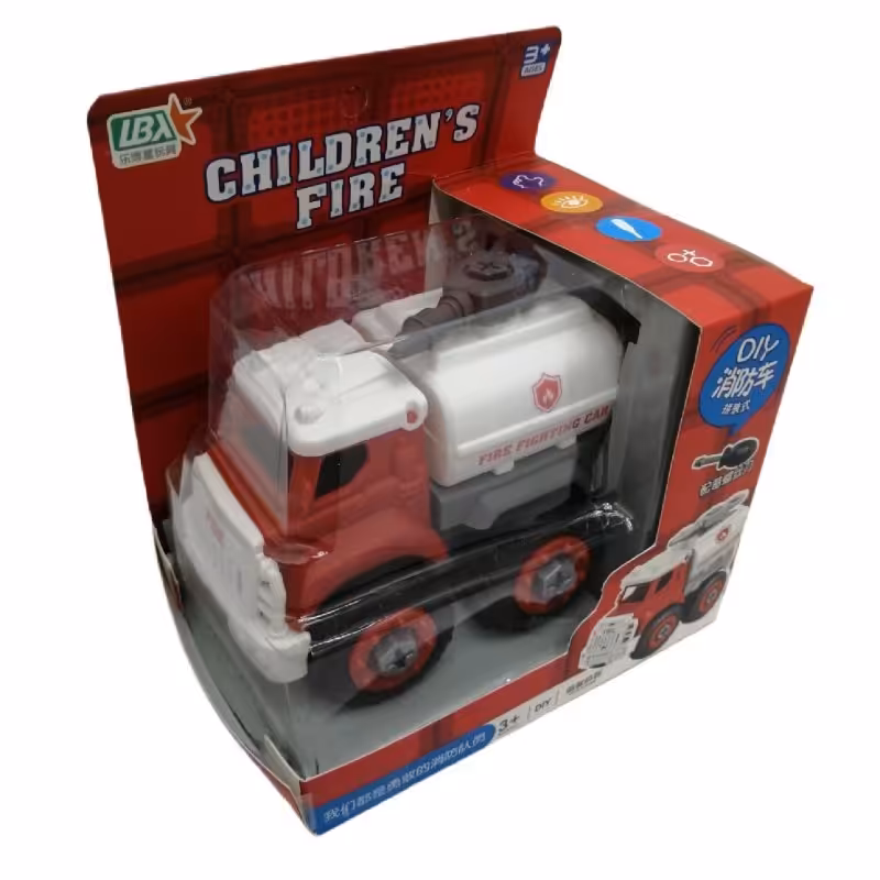 ماشین آتشنشاتی فکری و لگویی دارای پیچ گوشتی جهت باز کردن تمامی قطعات وارداتی 