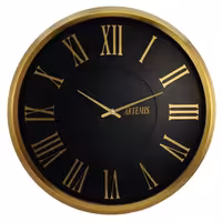 ساعت دیواری آرتمیس مدل 2023 گلد (طلایی) صفحه مشکی