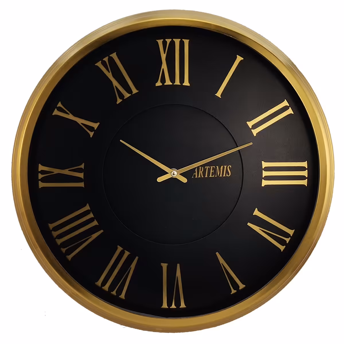 ساعت دیواری آرتمیس مدل 2023 گلد (طلایی) صفحه مشکی