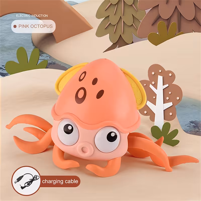 اسباب بازی هشت پا سنسوری صورتی کد P/QC2Y/SU