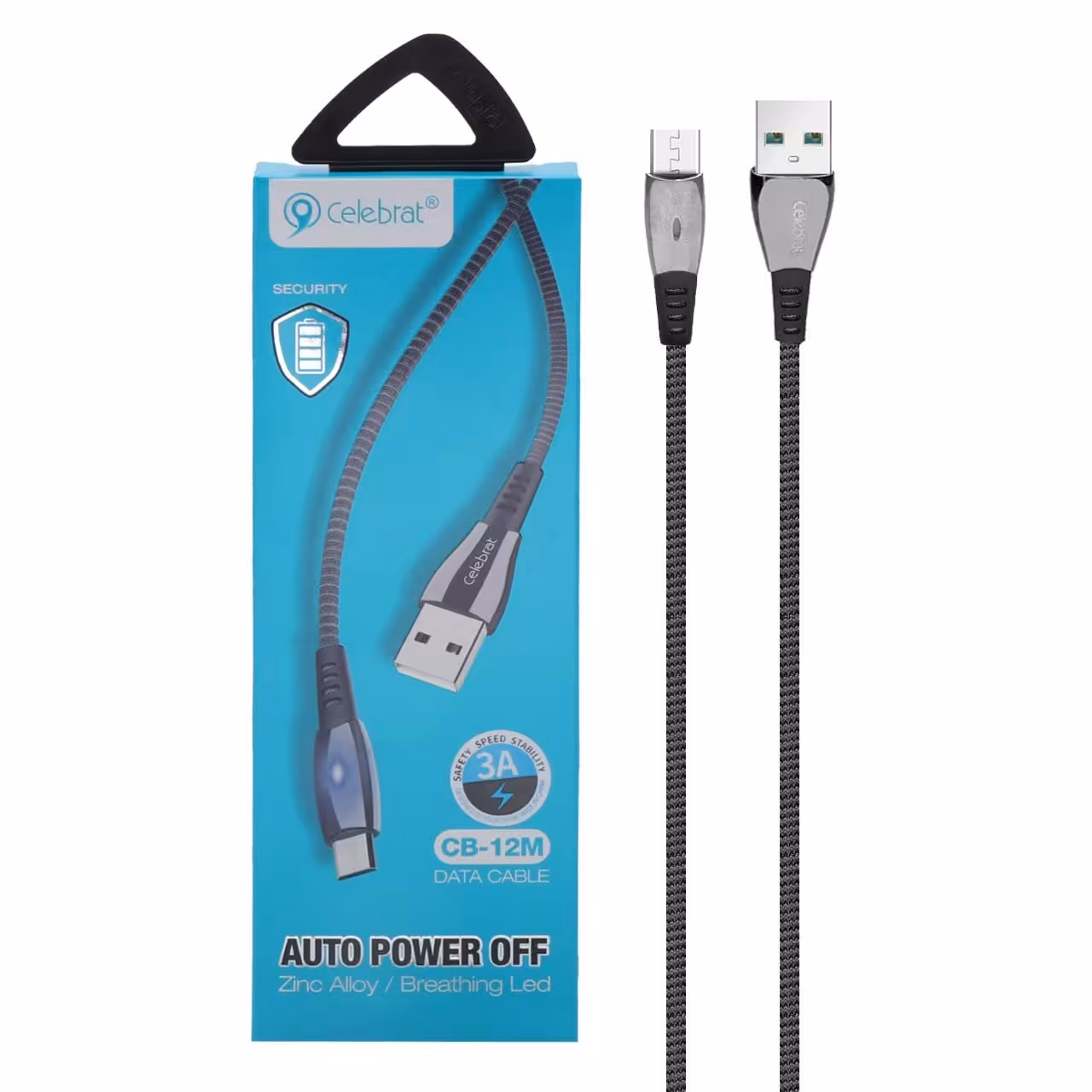 کابل شارژ فست میکرو سلبریت مدل CB-12M همراه با گارانتی شش ماهه