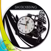 ساعت دیواری طرح موتور اسکی کد 1003