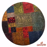 فرش گرد دستباف کلاژ کد 5080