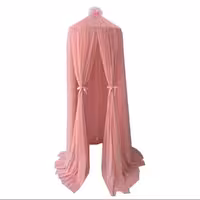 سفید کرم - تور تخت خواب و پشه بند حریر 16 متر  فانتزی