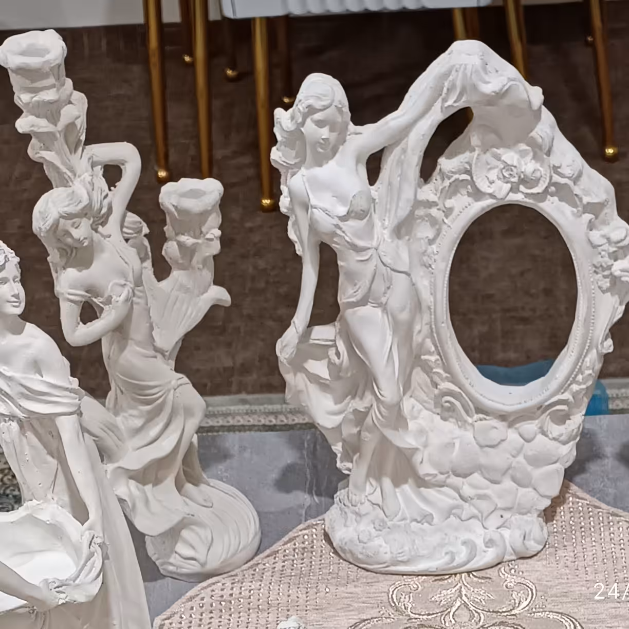 آینه فرشته و شمعدان سه شعله