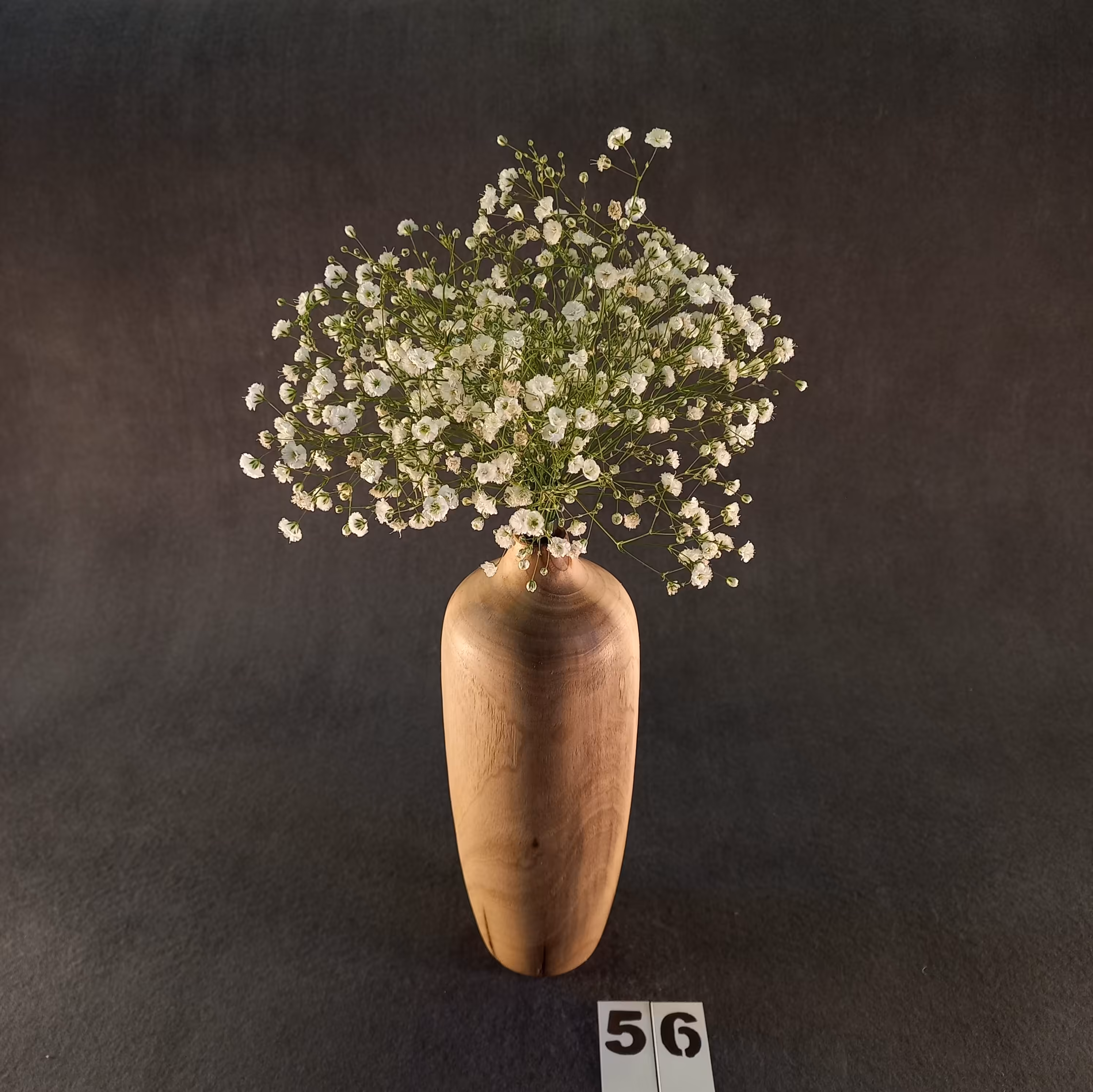 گلدان چوبی 25سانت و قطر 8 سانت مناسب گل های خشک کد56