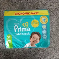  پوشک کودک پریما مدل Aktif bebek سایز 6 بسته 40 عددی