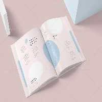 موکاپ کتاب بازشده | گرافیک با طعم تربچه