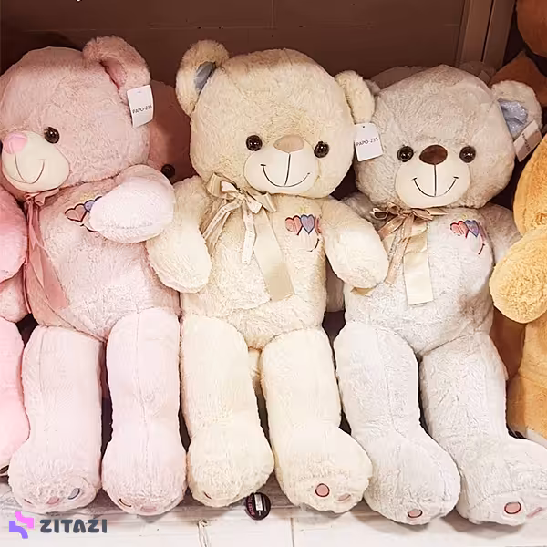 خرس پولیشی سایز 80 سانتی متری مدل Love