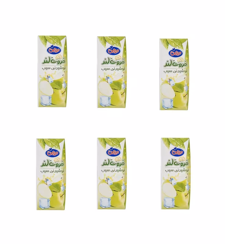 نوشیدنی سیب ترش میهن - 200 میلی لیتر بسته 6 عددی