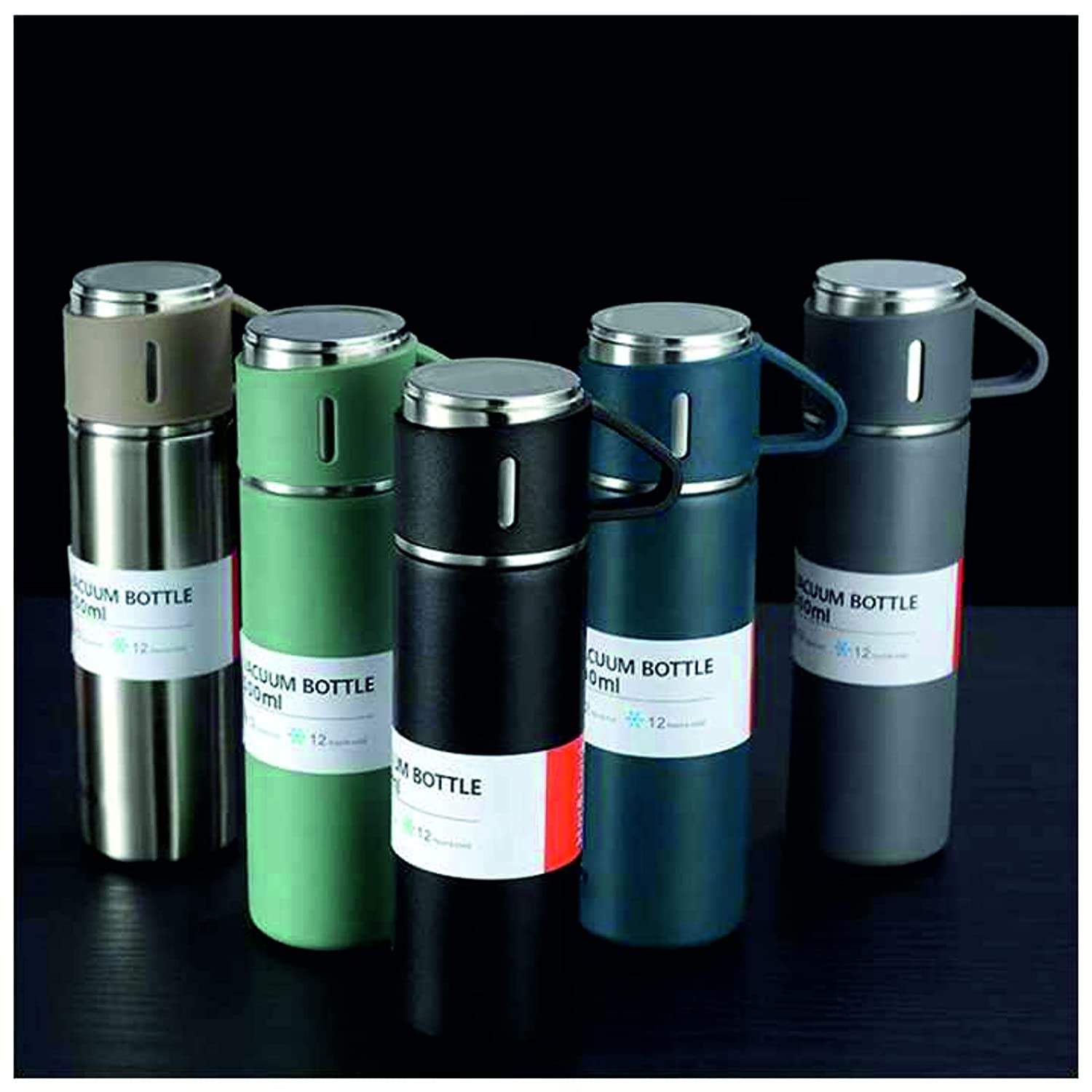 ست کادویی فلاسک و فنجانVACUUM BOTTLE حجم 500 میلی لیتر