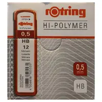 خرید نوک اتود 0.5 روترینگ مدل Rotring Hi Polymer بسته 10 عددی