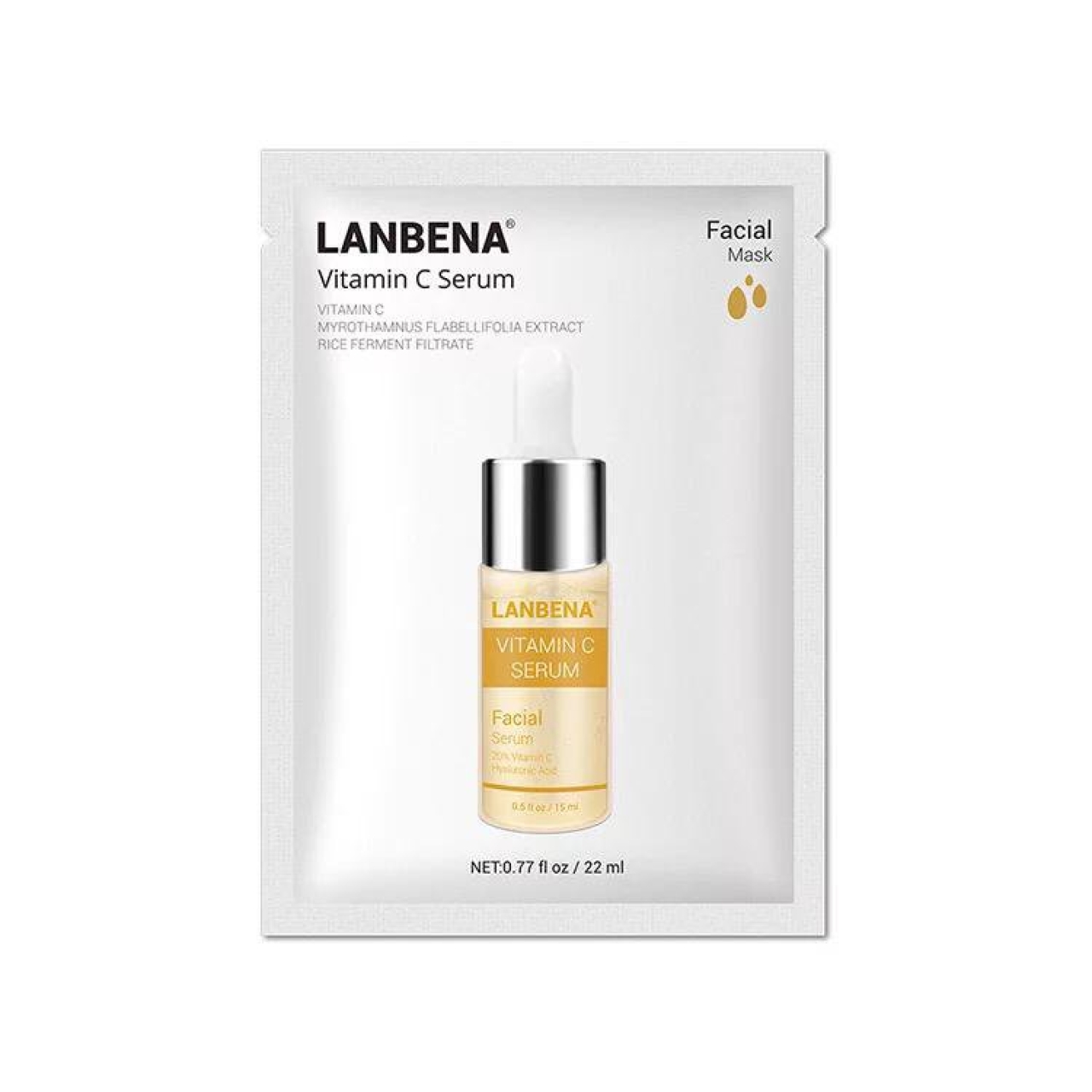 ماسک صورت نقابی lanbena ویتامین C