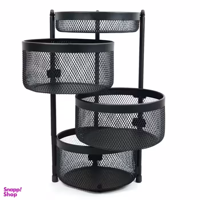 سبد سیب زمینی و پیاز آسمان مدل توری متحرک سایز 3/5 طبقه