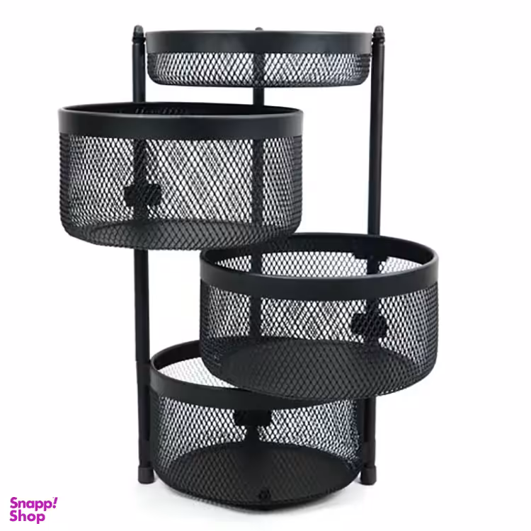 سبد سیب زمینی و پیاز آسمان مدل توری متحرک سایز 3/5 طبقه