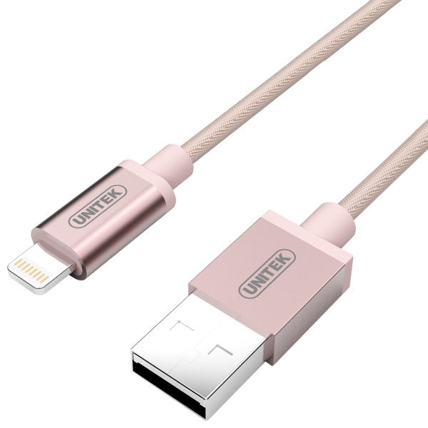 کابل تبدیل USB به لایتنینگ یونیتک مدلY-C499ARG طول 1 متر
