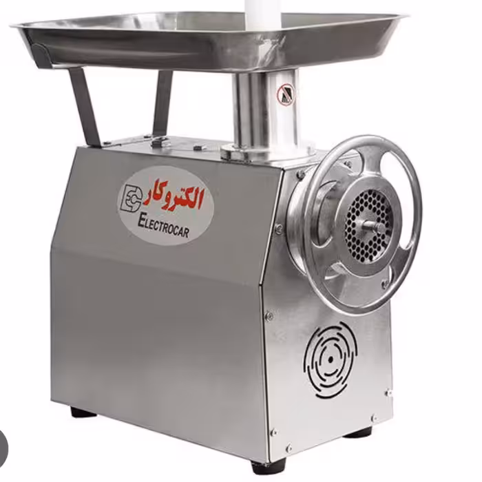 چرخ گوشت صنعتی خانگی الکتروکار مد EC18 گیربکسی رومیزی سایز 22 دارای یکسال گارانتی.ارسال با باربری وپس کرایه