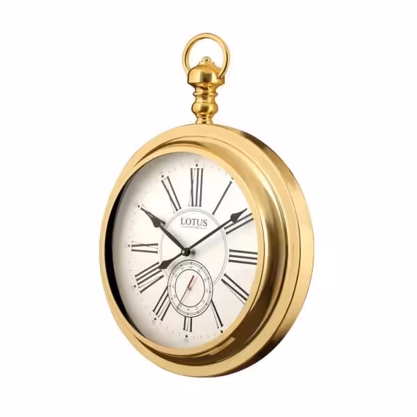 ساعت دیواری لوتوس مدل M-4031-JOLIET-GOLD