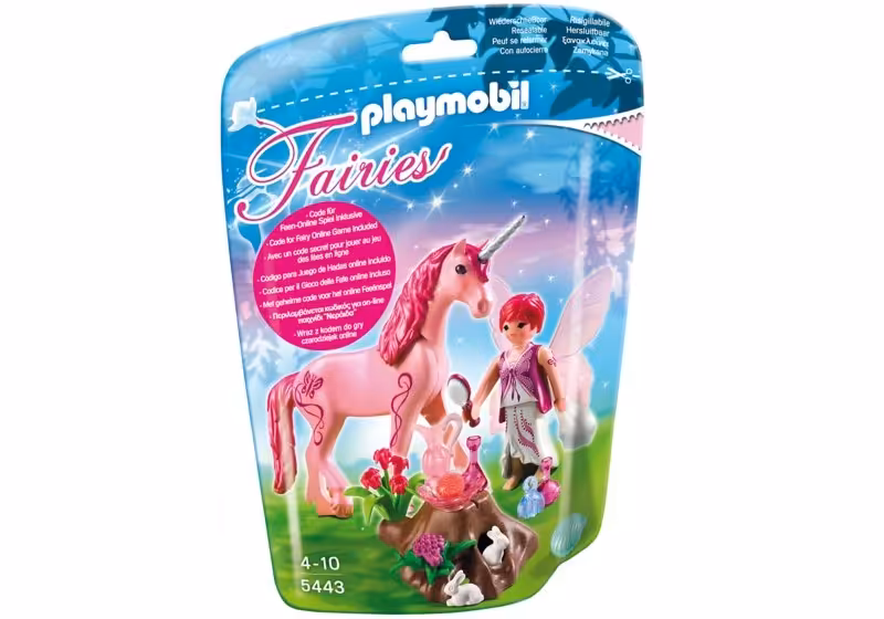 care fairy with unicorn rose redكد5443