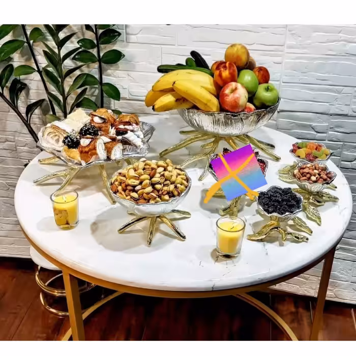 ست 4تیکه  پذیرایی الومینیومی سایزبزرگ