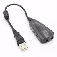 کارت صدا USB اکسترنال 5H سیم دار دی نت (ساند یو اس بی)